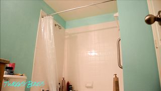 Tattooed Whore Mommy Takes A Shower