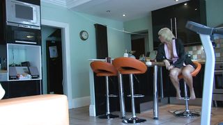 Jan flashes for real stepson Tom at lunch