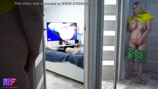 Stepdaughter spying on stepdad part 2