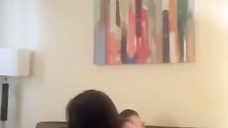 Busty mom riding dick