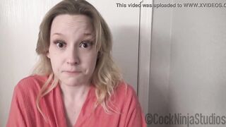 Playful step- mom just wanted to cum watching porn videos but her step- son had different ideas