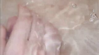 ruined orgasm...my new handjob in the bathtub