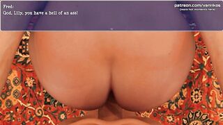 Lily of the Valley - Big Cock Old Man Fucks Younger Wife with a Big Gorgeous Ass. They Nearly Got Caught! - #4
