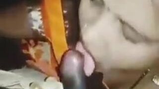 indian bhabhi put her husband cock in her mouth, desi aunty