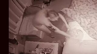 Mom sneaks into step son room during night feeling horny dont cum in me