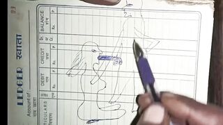 Artsy drawing made with the help of a pencil while having sex