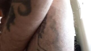fat woman sucks and then takes my cock in her pussy