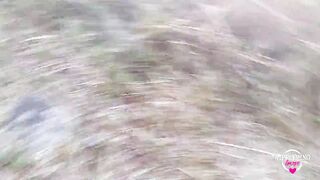 nippleringlover - horny milf flashing pierced tits, pierced pussy and hot ass outside. Nice music