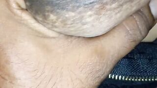 Tamil Amma gets her tits slapped and milked by Magen