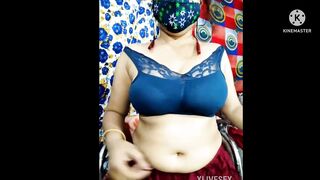 Desi Hot Puja bhabhi does webcam video chatting with me
