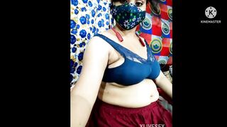 Desi Hot Puja bhabhi does webcam video chatting with me
