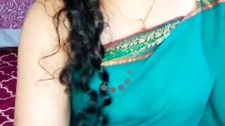 Green colour saree pe new married indian bhabhi hot video