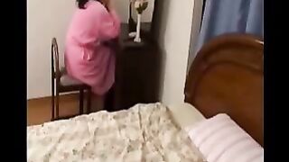 The step mom was excited to the dirtiness of stepson's underwear.