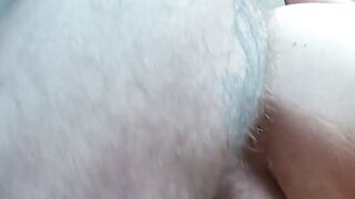 fuck my hairy pussy and fill it with cum close-up