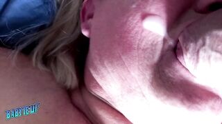 Full of cum in her mouth which she swallows