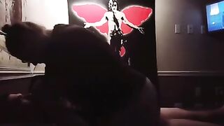 Sucking and riding Daddy