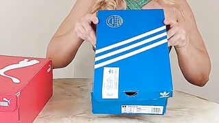 Sneaker unboxing and try on
