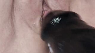 Slut wife pussy destroyed by bbc with big pussy gape brutal
