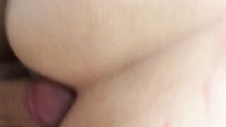 Cheating big ass chubby wife fucking husbands friend when he is working away