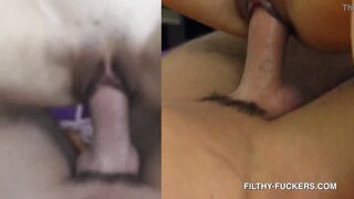 I Spy On & Then Cream Pie My Sexy Asian Step-Sister Lulu Chu After She Fucks Her Double Ended Dildo - POV Split Screen HD