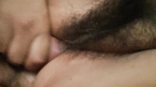 BBW Mom ANAL fuck with lover hairy pussy