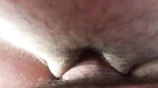 Please! I need you! My clit is itching so bad... Scratch my clit with the cock head. Creampie. Close-up Pussy Fucking. P
