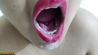 Tamil Desi Stepmom Gets Stuck While Sweeping Under Bed When Stepson Fucks & Huge Cum Out Her Mouth