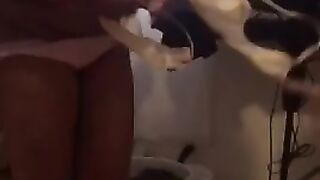 going home to her hus with her bf's cum inside