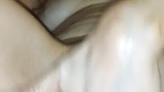 All American wife fisting self and facial