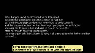 (Stepson) - When will stepdad arrive? (Stepmother) - Don't care about him, stepson, can you keep secrets?