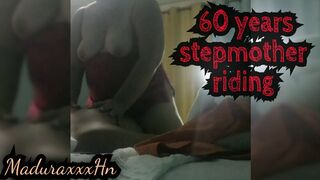 60 years old my stepmom riding cock What delicious boobs, how they bounce