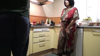 Indian stepmother asks stepson to lick her pussy