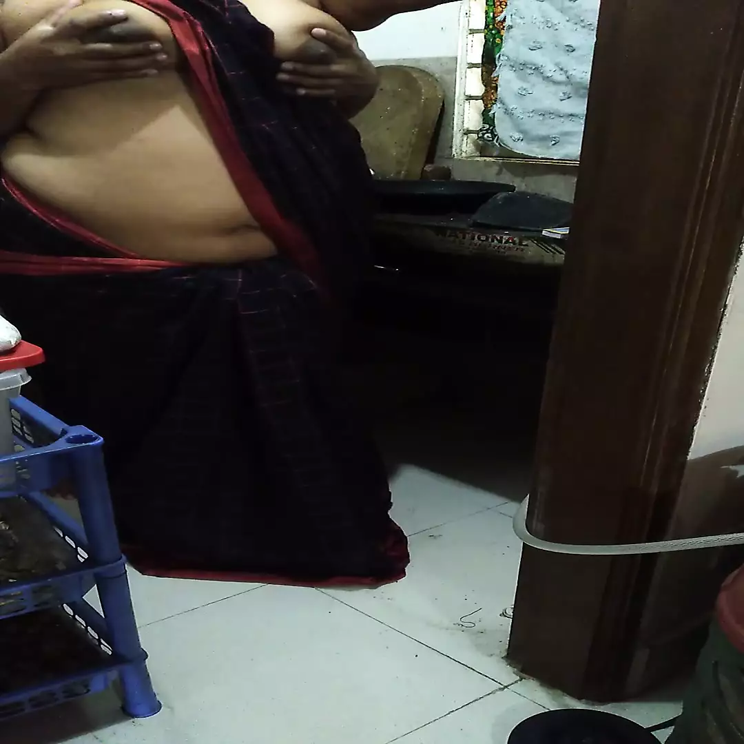 Desi Hot StepMom in Saree without Blouse fucked by StepSon While cooking -  DESTROYED HER BIG ASS & CAME INSIDE (Tamil) - Stepmom Incest Porn