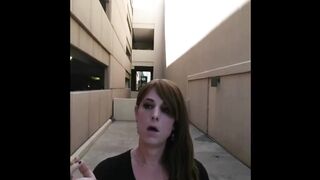 Smoking A Cigarette Outside