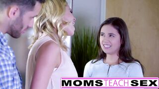 MomsTeachSex - Showing My Teen Daughter How To Suck Big Cock