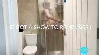PERV WATCHES ME SHOWER
