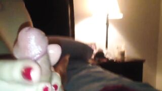 Your moms stinky feet on my dick