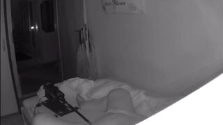 Surveillance camera filmed hot Granny