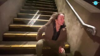 Cracky the street girl finaly gets to suck cock