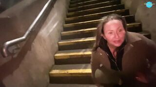 Cracky the street girl finaly gets to suck cock