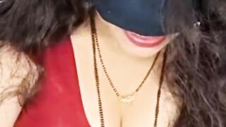 Indian naughty aunty dirty talks and removing all clothes