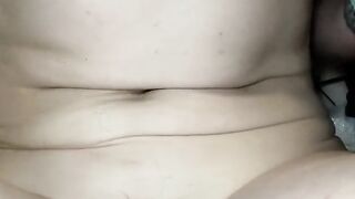 Giving mommys hairy pussy some TLC as you arent here to do it for me