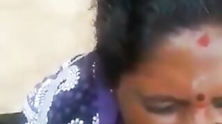 Tamil Mature old Mom blowing her step sons friend - Cum in mouth