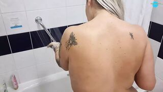 Dirty MILF doggy styled in the shower