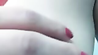 stroking breasts