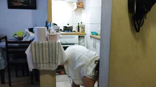Mom in kitchen
