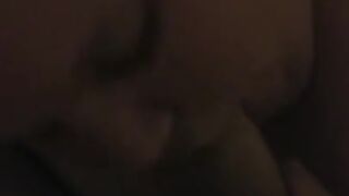 She deepthroats my cock and licks up the cum