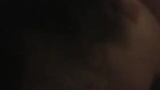 She deepthroats my cock and licks up the cum