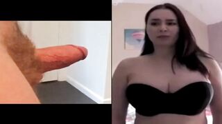 That's massive, Becky watches a huge cock
