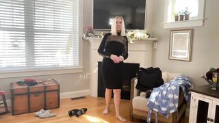 65 year old, granny shows her red thong on YouTube